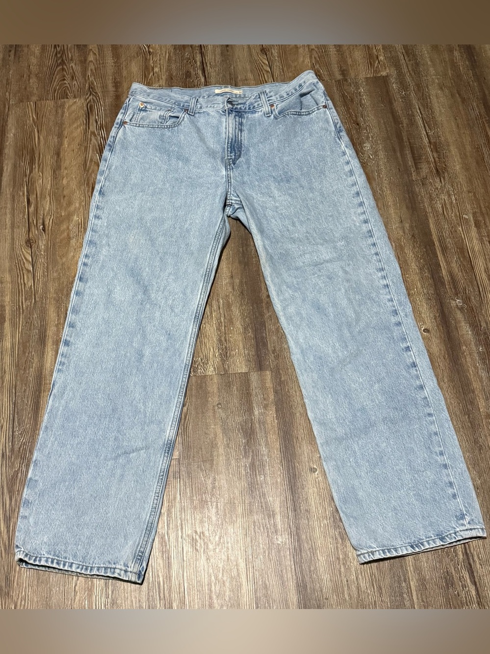 Levi's Low Pro Straight Jeans Women's 32 Light Wash Baggy High Rise Denim